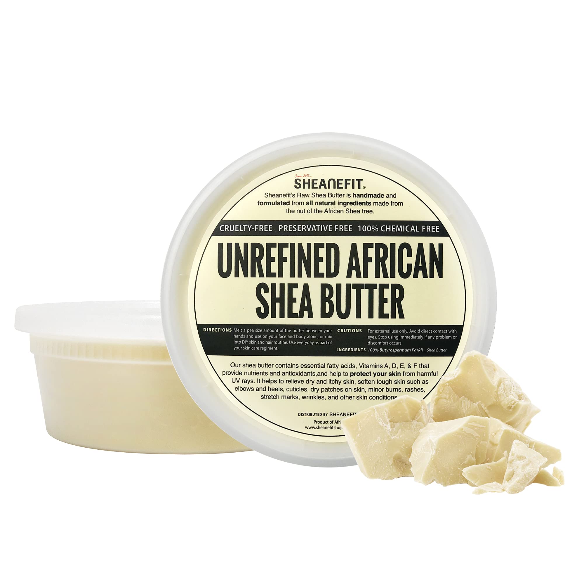 Organic Cold Pressed Apricot Kernel Oil 32oz & Unrefined Ivory African Shea Butter 8oz - Natural Skincare for Face, Hair & Body Moisturizer - DIY Lotion & Soap Making Supplies