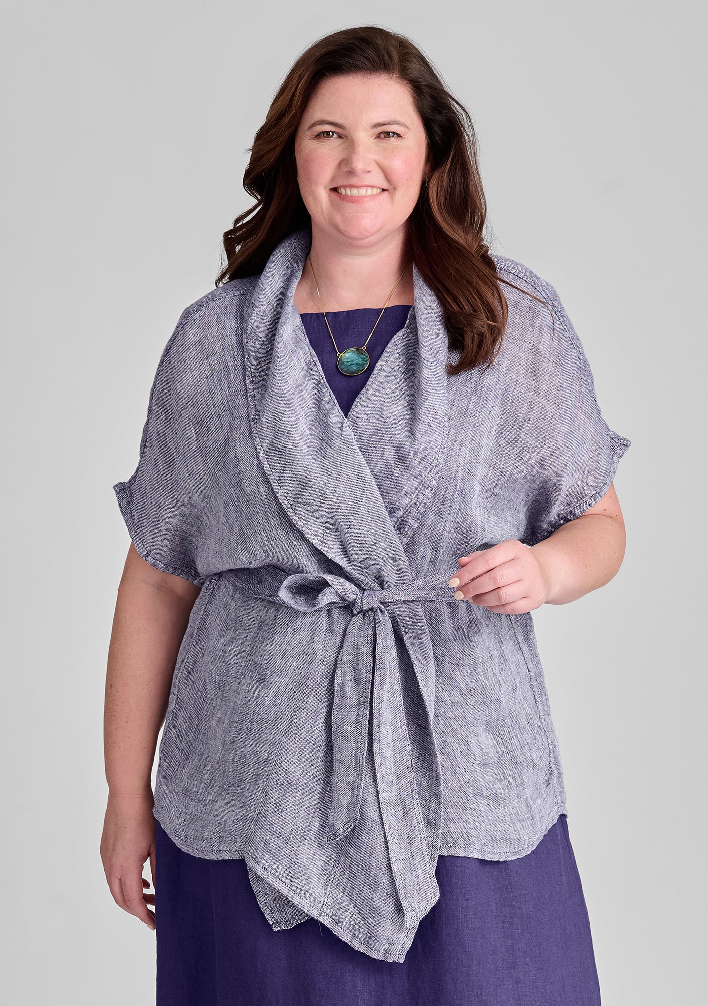 Stylish Linen Cardigan Wrap - Lightweight Summer Cover-Up for Women | Perfect for Beach, Office & Casual Outings
