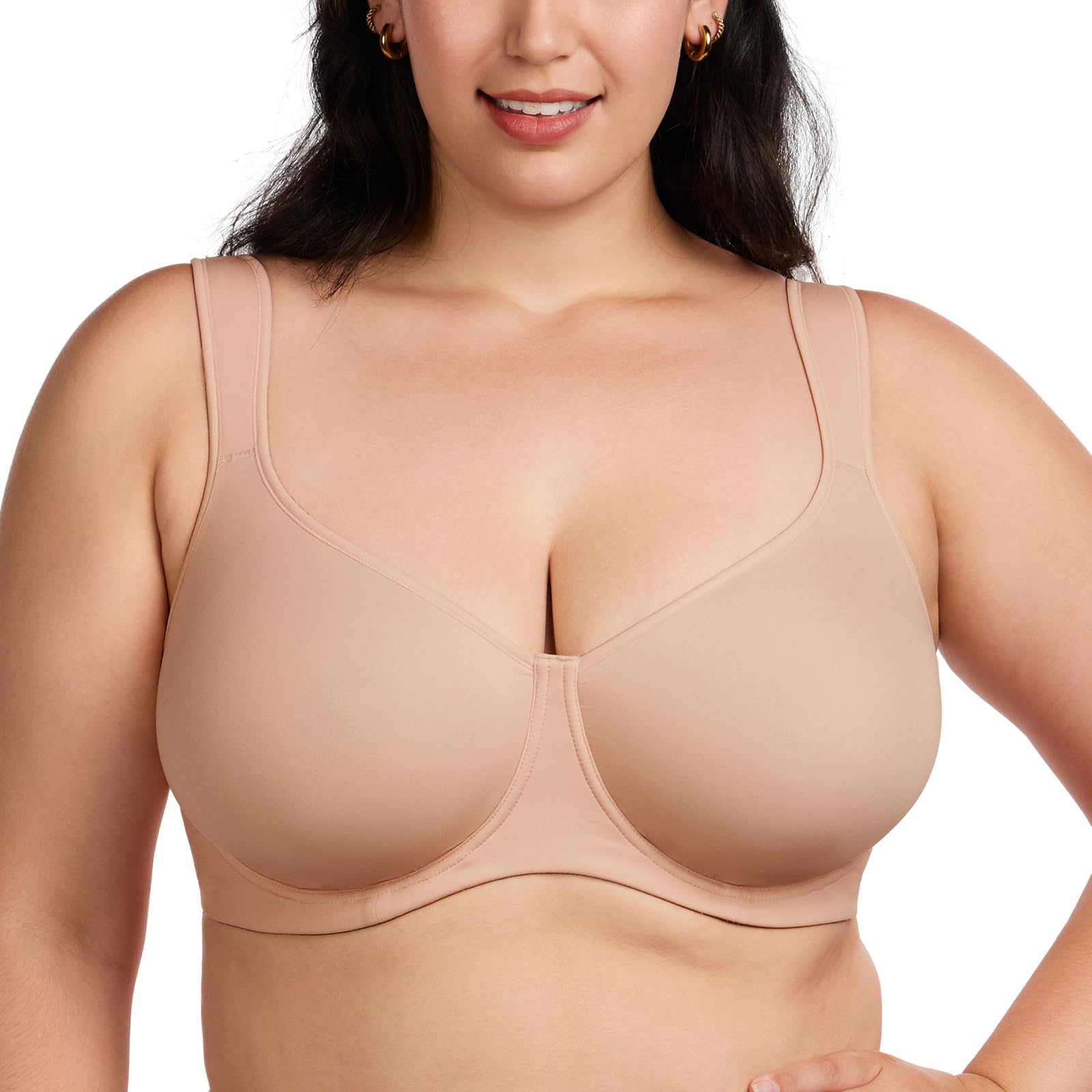 HSIA Minimizer Bras for Women - Full Coverage Underwire Bra for Large Bust, Heavy Breast Support - Perfect for Everyday Wear, Work & Comfort