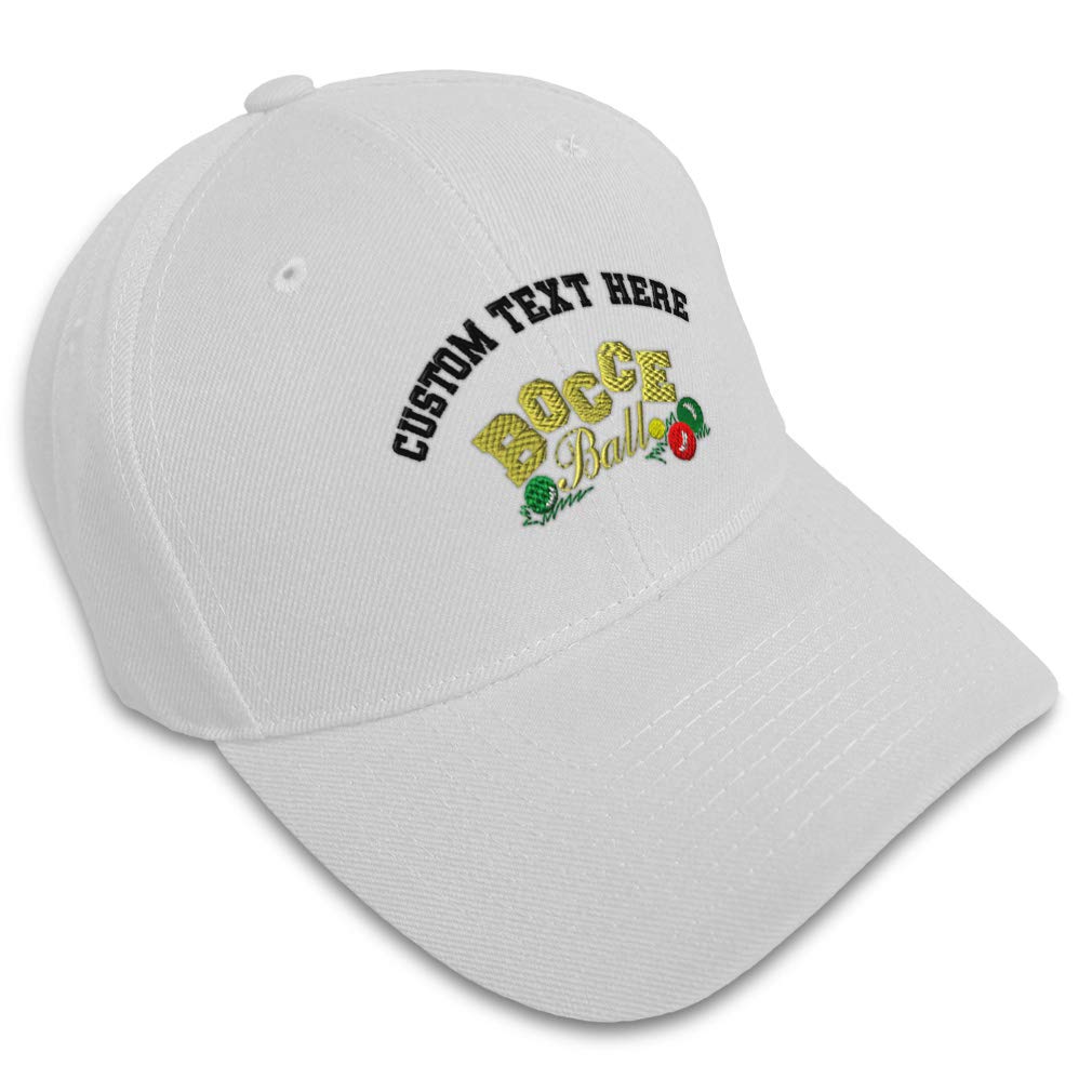 Baseball Cap with Bocce Ball Embroidery - Unisex Sports Hat for Men & Women - Perfect for Outdoor Activities, Sports Games and Casual Wear