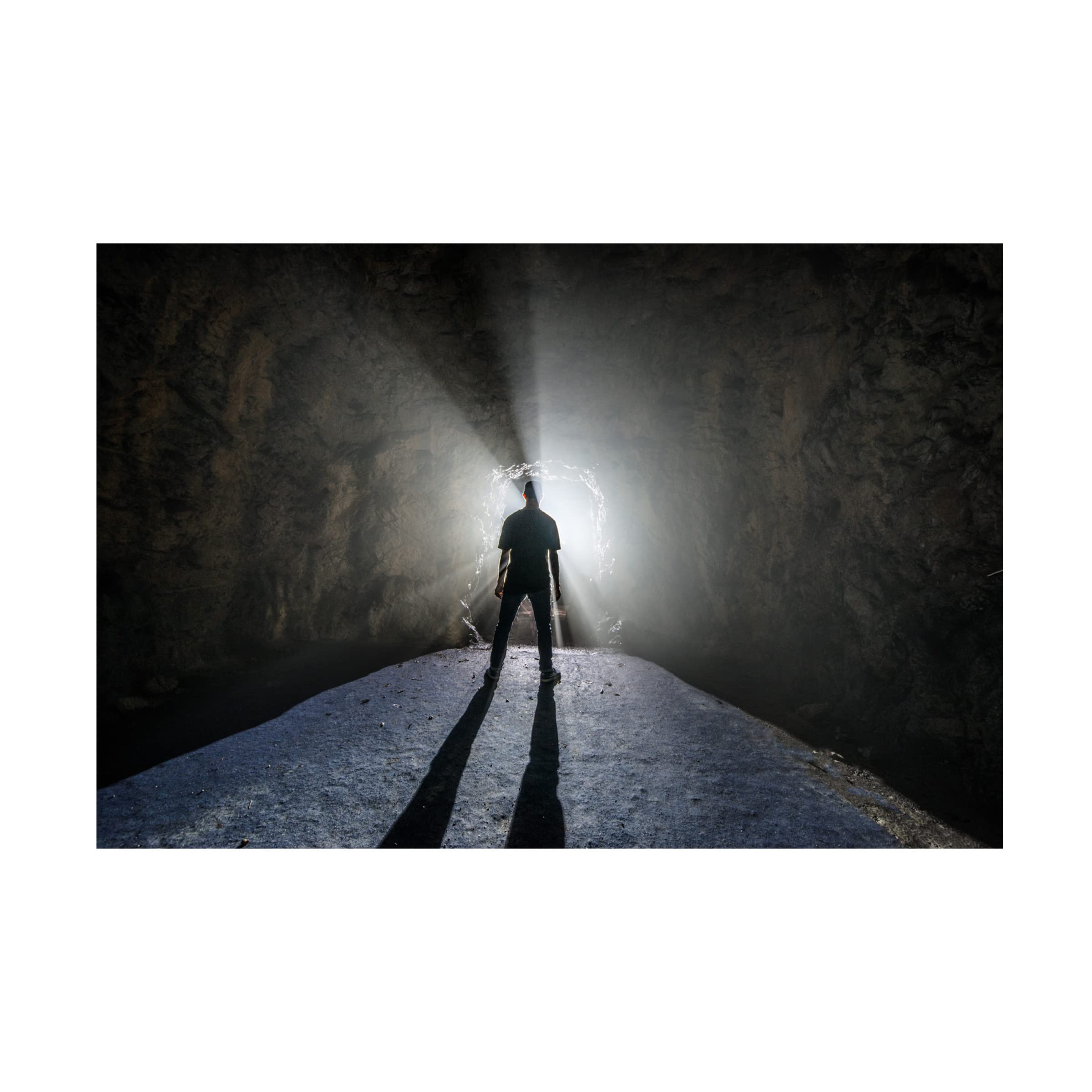 Trademark Fine Art 'Into the Cave' Canvas Wall Art Print by Mattia Bonavida - Modern Home Decor for Living Room, Bedroom & Office