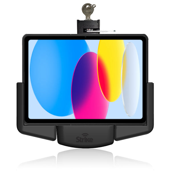 11th/10th Gen iPad Lockable Car Mount Holder for Strike Rugged Case - Landscape View - Perfect for Road Trips, Delivery Drivers & Fleet Vehicles