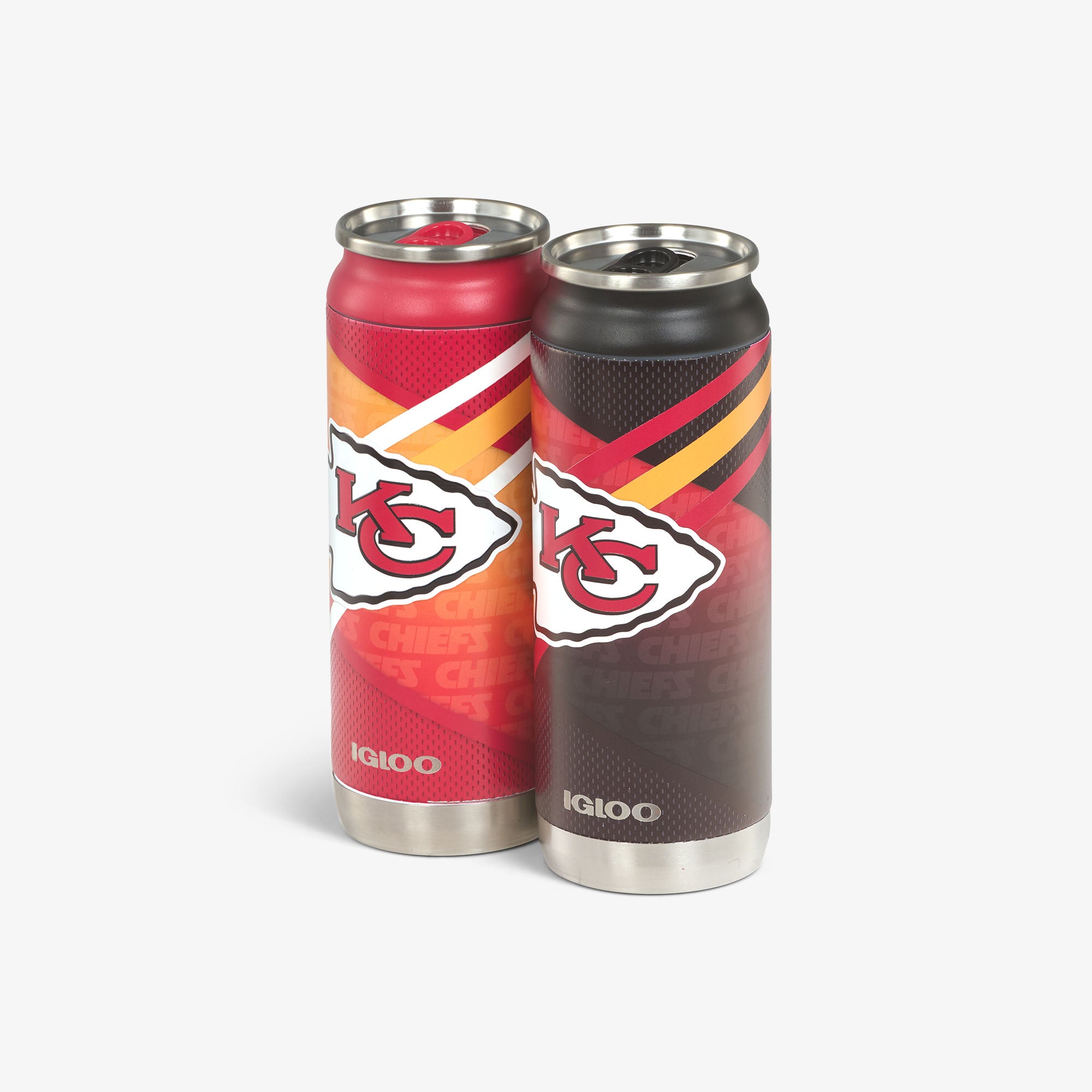 Kansas City Chiefs Official NFL Home & Away 16oz Beer Can 2-Pack - Perfect for Tailgating, Game Day Parties & Sports Fan Gifts