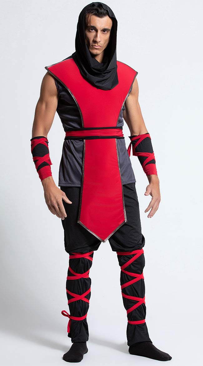 Yandy Men's Sleeveless Muscle Shirt - Lethal Ninja Assassin Costume for Halloween Cosplay & Comic Con | Perfect for Costume Parties, Cosplay Events & Themed Nights