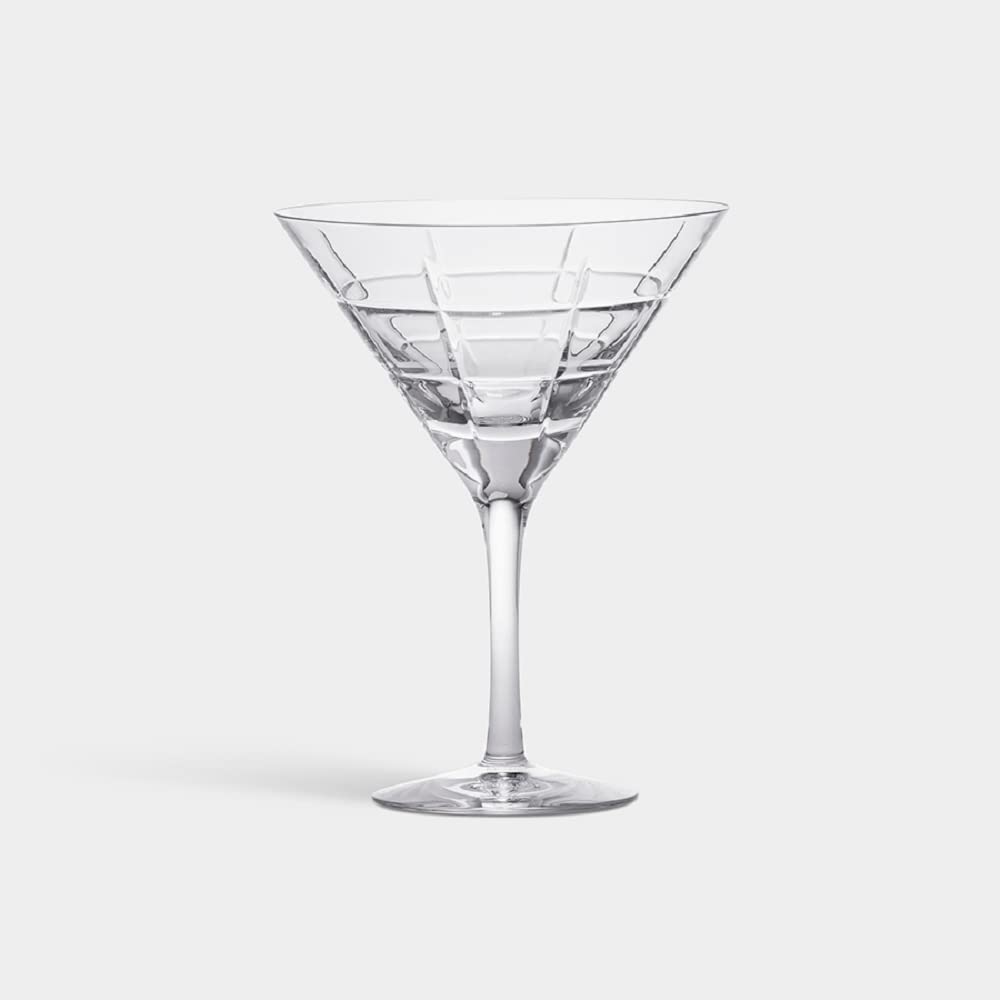 Orrefors Street Martini Glasses Set of 2 - Premium Crystal Cocktail Glasses for Martinis, Cocktails & Entertaining - Perfect for Home Bars, Parties & Gifts