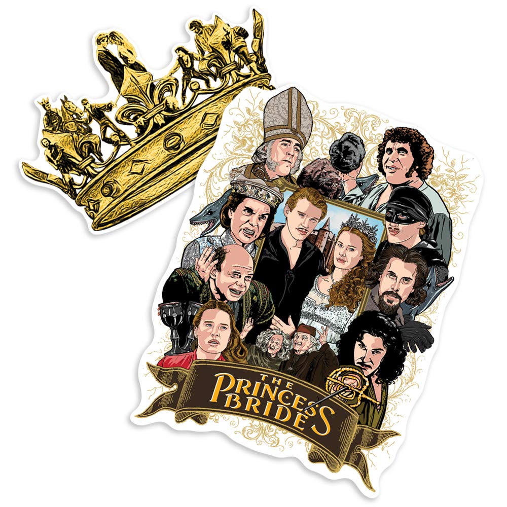 Popfunk Princess Bride Cast of Characters Collectible Stickers - Fun Decals for Laptops, Water Bottles & Scrapbooks | Perfect Gift for Movie Fans & Collectors