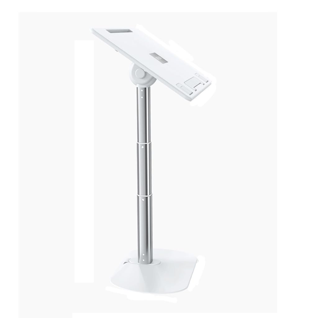 Adjustable Telescopic Projector Stand with Floor-to-Ceiling Mount - Universal Projector Bracket for Home Theater, Office Presentations & Outdoor Movie Nights - Heavy Duty Lift Mechanism with Vertical Tray Shelf