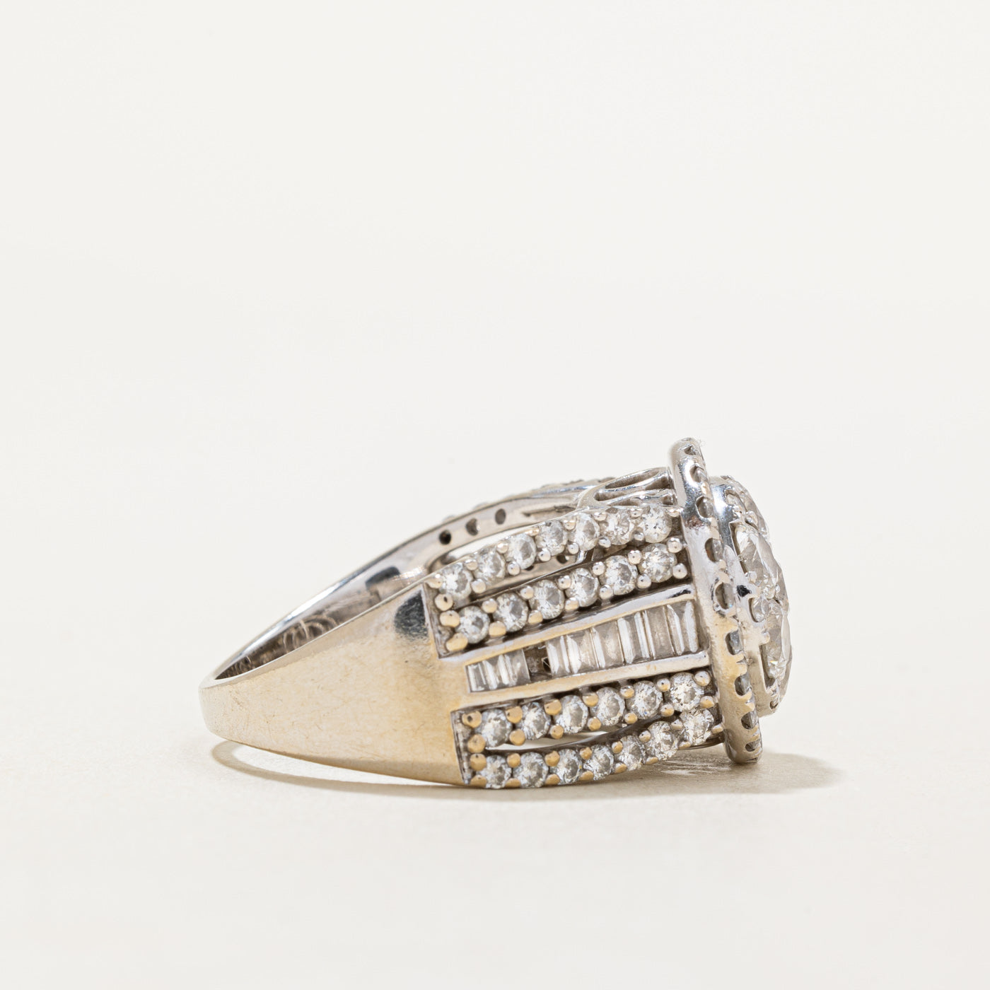 4.02ctw Diamond Cluster Ring for Women - Size 8.5 | Elegant Wedding Band, Anniversary Gift & Everyday Luxury Jewelry | Perfect for Engagements, Parties & Special Occasions