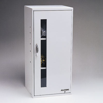 Allegro 4200 Metal Respirator Storage Cabinet - OSHA Compliant Safety Equipment Organizer for N95 Masks & PPE Gear - Perfect for Hospitals, Labs & Industrial Workplaces