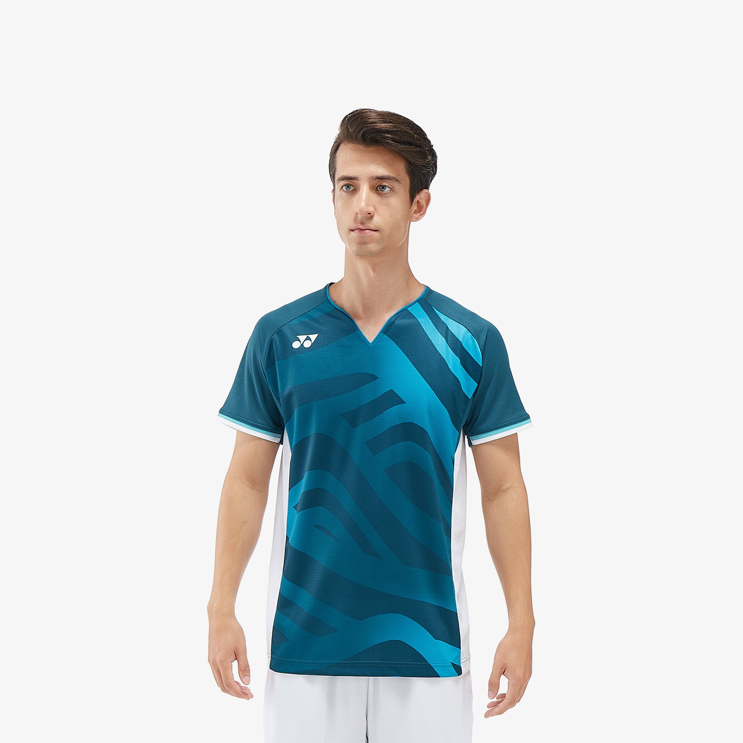 Yonex Men's Crew Neck Tournament Tennis Shirt 10566NSK (Night Sky) - Breathable Performance Top for Competitive Matches & Training