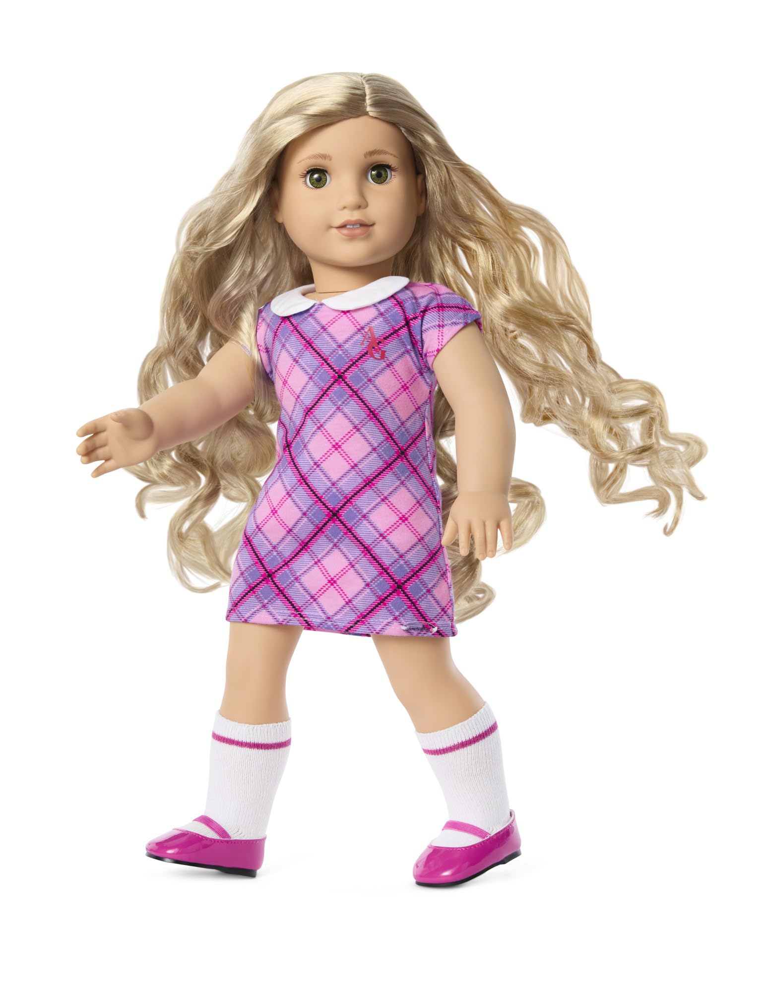 American Girl Truly Me 18-inch Doll #125 with Hazel Eyes & Curly Blonde Hair - Light Skin Warm Olive Undertones - Best Gift for Girls Ages 6+ - Perfect for Playtime, Collecting & Birthday Presents