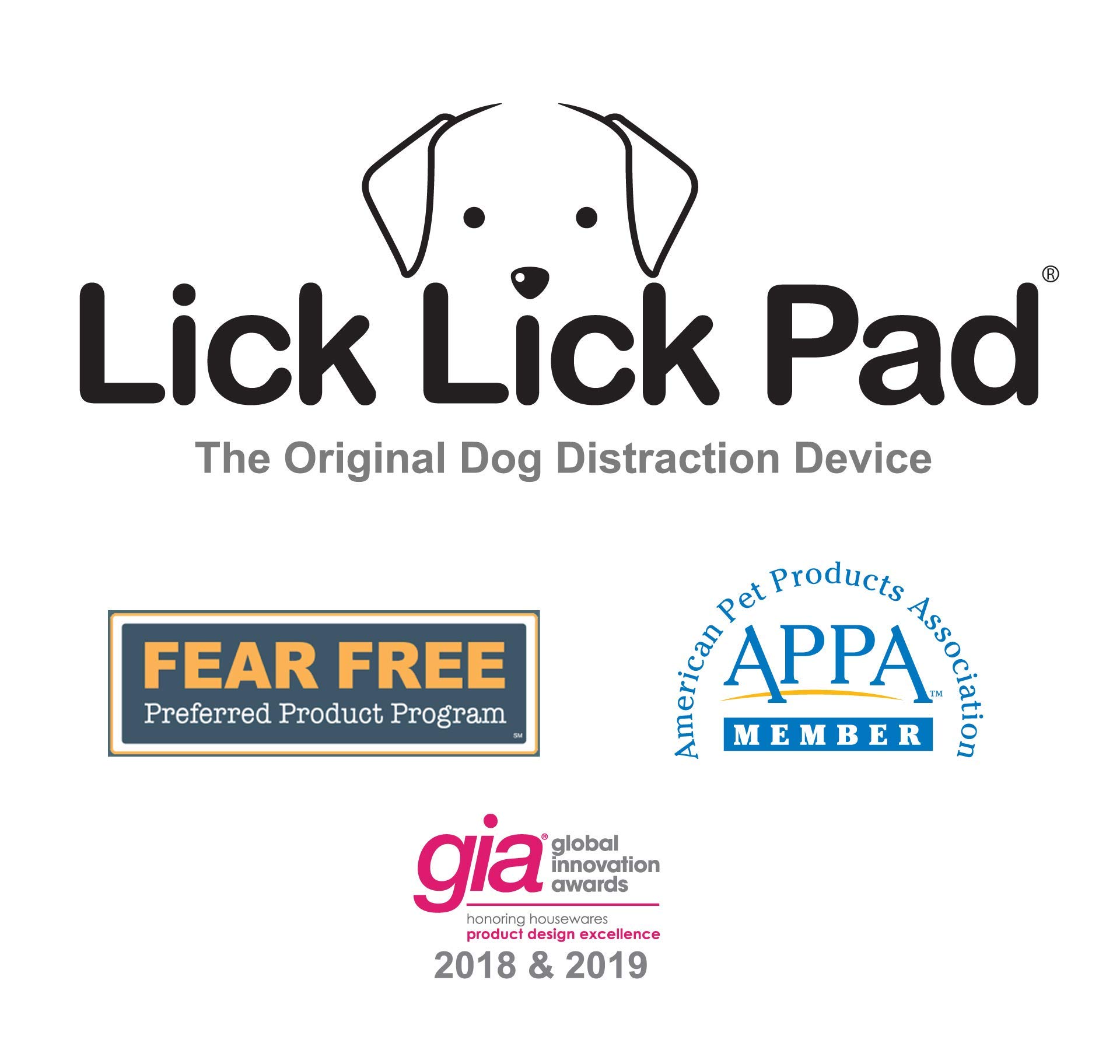 Lick Lick Pad for Dogs - Wall-Mounted Peanut Butter Pet Shower Attachment | Veterinarian Recommended Dog Bathing Station & Grooming Supplies | Perfect for Bath Time, Anxiety Relief & Treat Dispensing