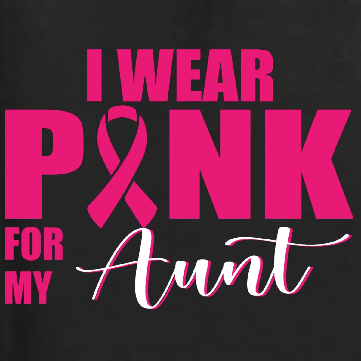 Wild Bobby Breast Cancer Awareness Faith Pink Ribbon Sunflower Women's T-Shirt - Front & Back Design for Charity Events & Survivor Support