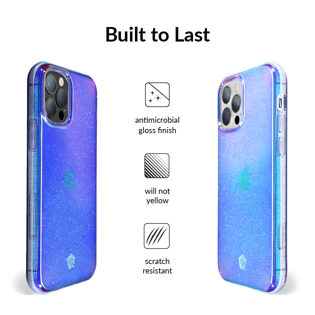 Glitter Nebula iPhone Case - Sparkling Galaxy Design Protective Cover for iPhone 13/14/15 Pro Max - Trendy & Durable Phone Case for Everyday Use & Special Occasions