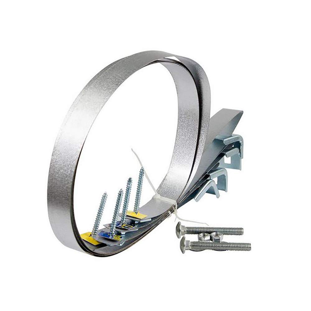 4906029 Galvanized Steel Water Heater Restraining Safety Strap for 80 Gallon Tanks - Earthquake Proof & Secures Water Heaters in Homes, Basements & Garages