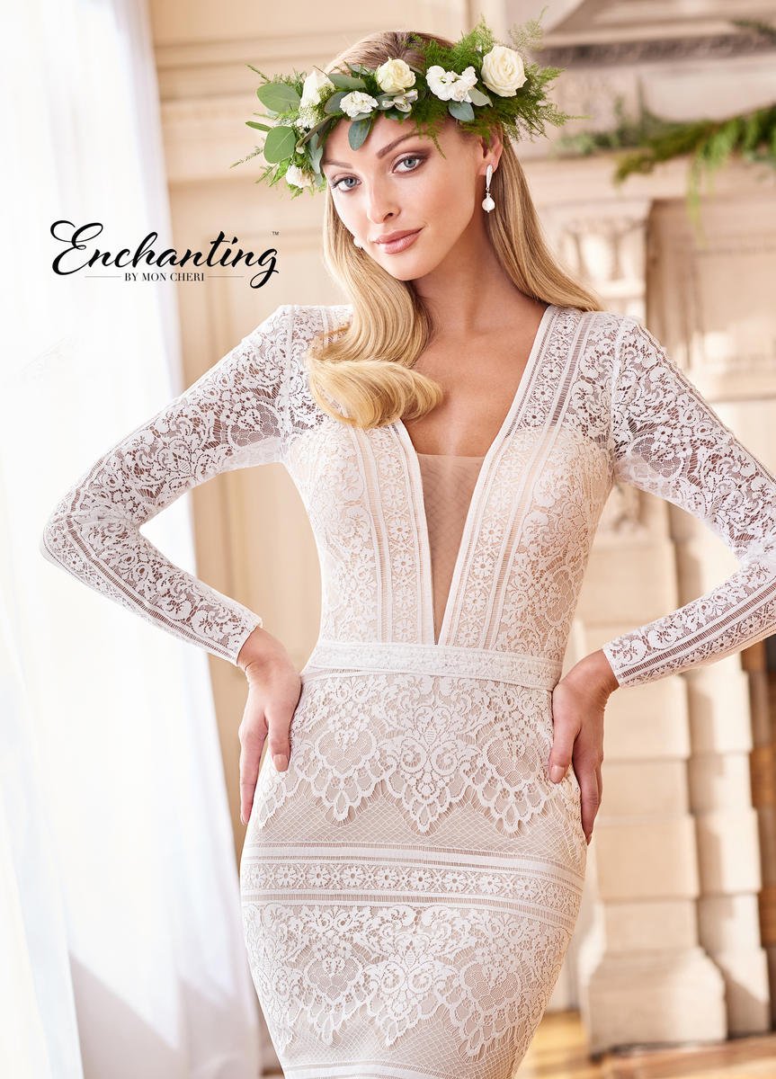 Enchanting by Mon Cheri 218169 Elegant Evening Gown for Women - Perfect for Prom, Wedding Guest & Formal Events