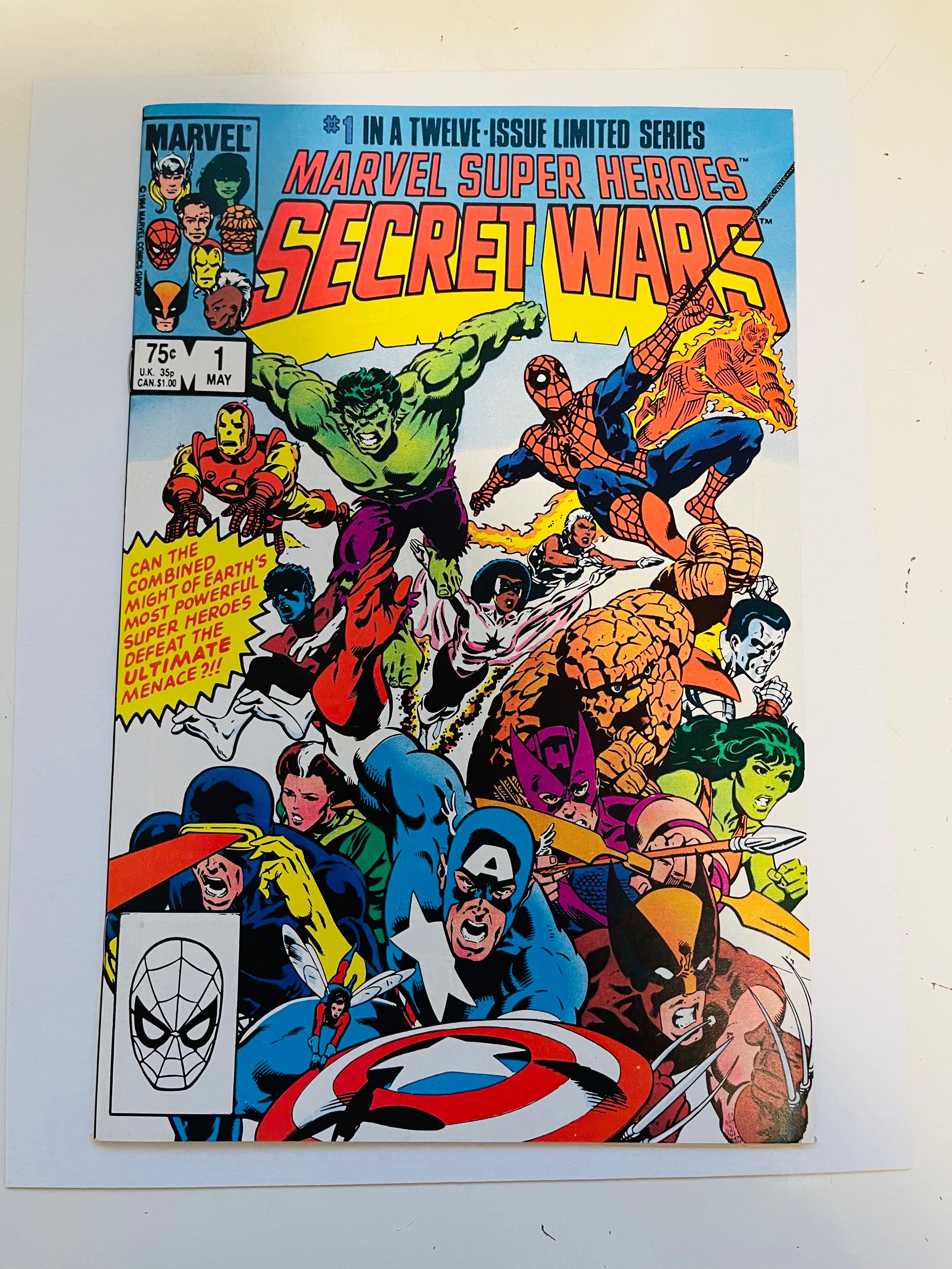 Marvel Superheroes Secret Wars #1 High Grade Comic Book - Rare Collectible for Fans & Investors | Perfect for Display, Gifts & Comic Collections