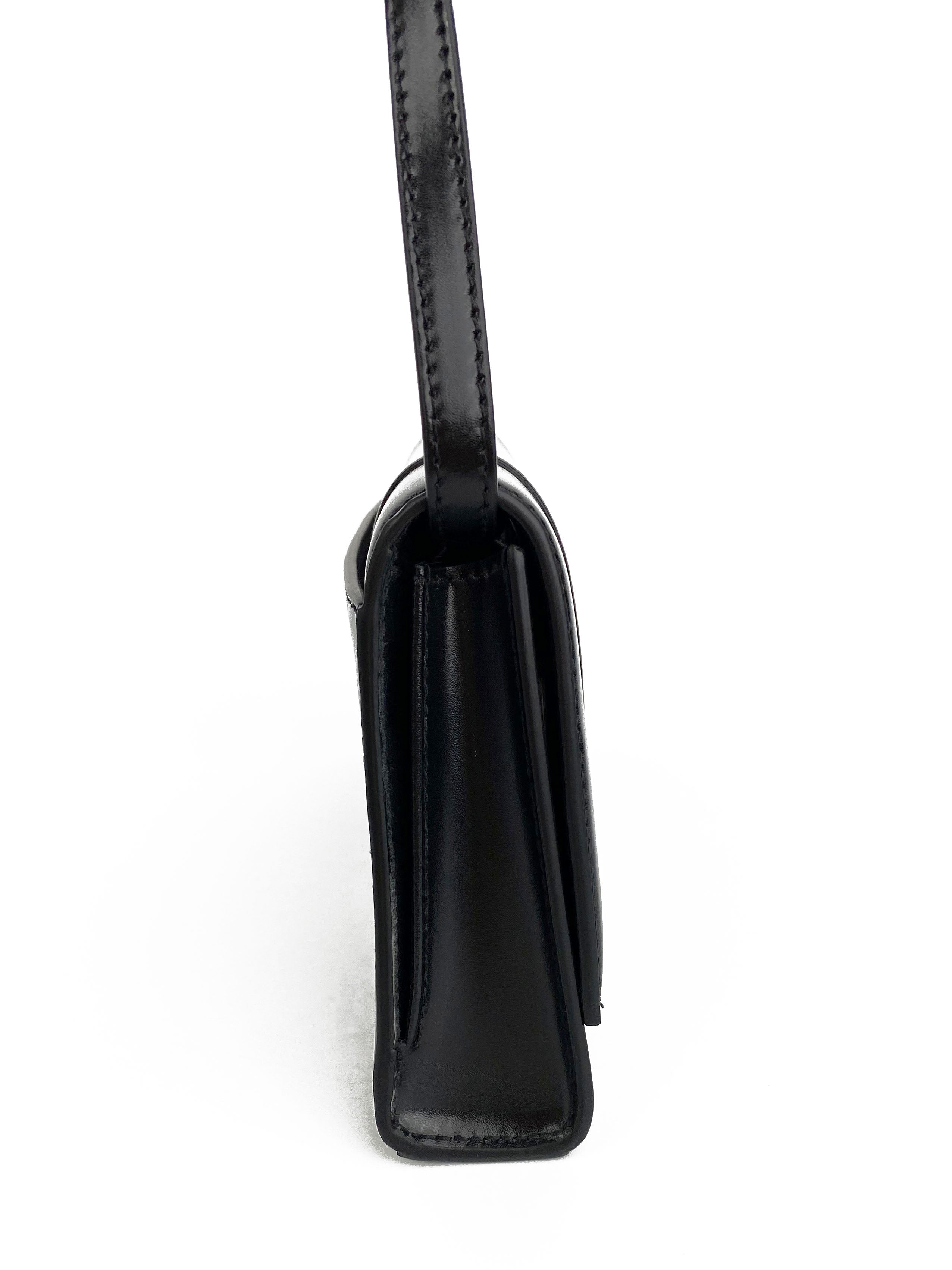 Balenciaga Black Hourglass Baguette Bag - Luxury Designer Handbag for Women | Perfect for Evening Parties, Date Nights & Fashion Events