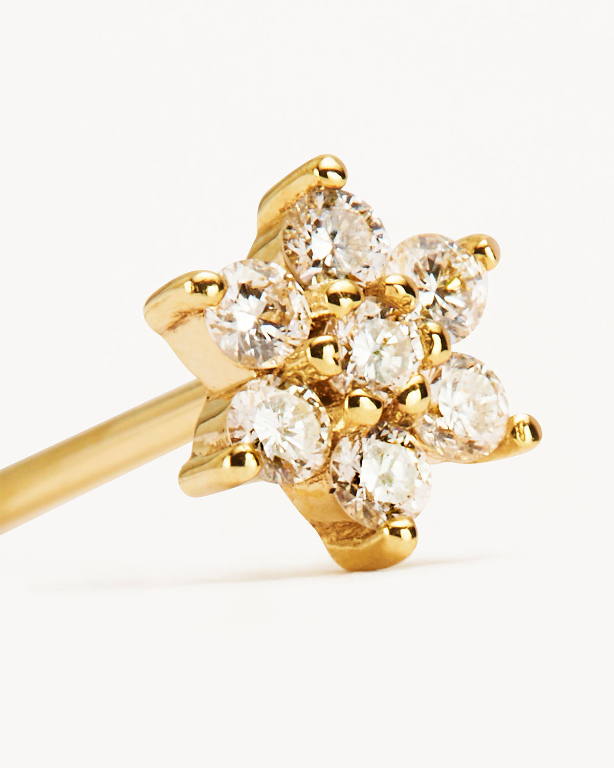 14K Solid Gold Lotus Flower Diamond Stud Earrings for Women - Elegant Floral Jewelry Gift for Her - Perfect for Weddings, Anniversaries & Special Occasions