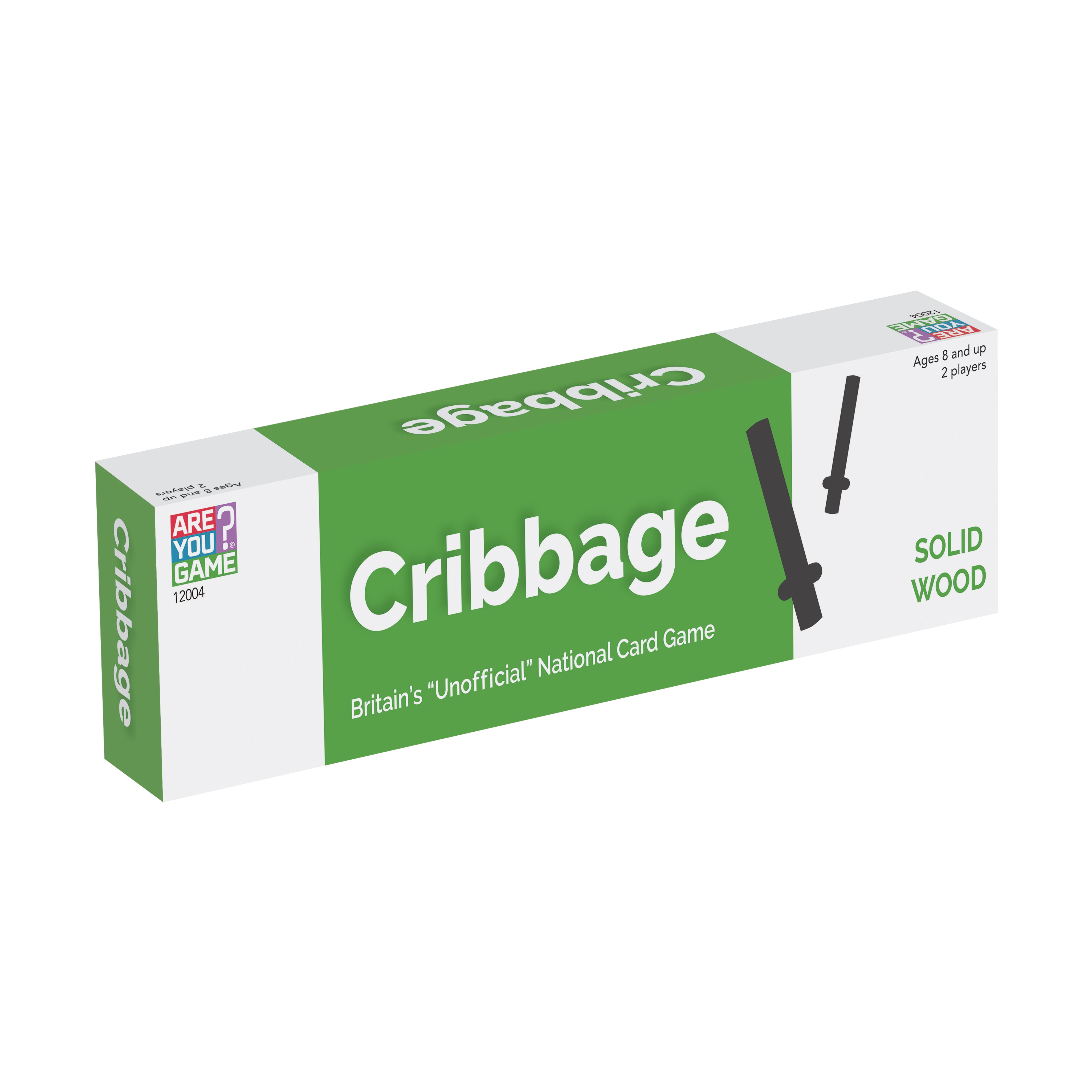 AreYouGame Solid Wood Cribbage Board - Classic Strategy Game for Adults & Families | Perfect for Game Nights, Travel & Gifts