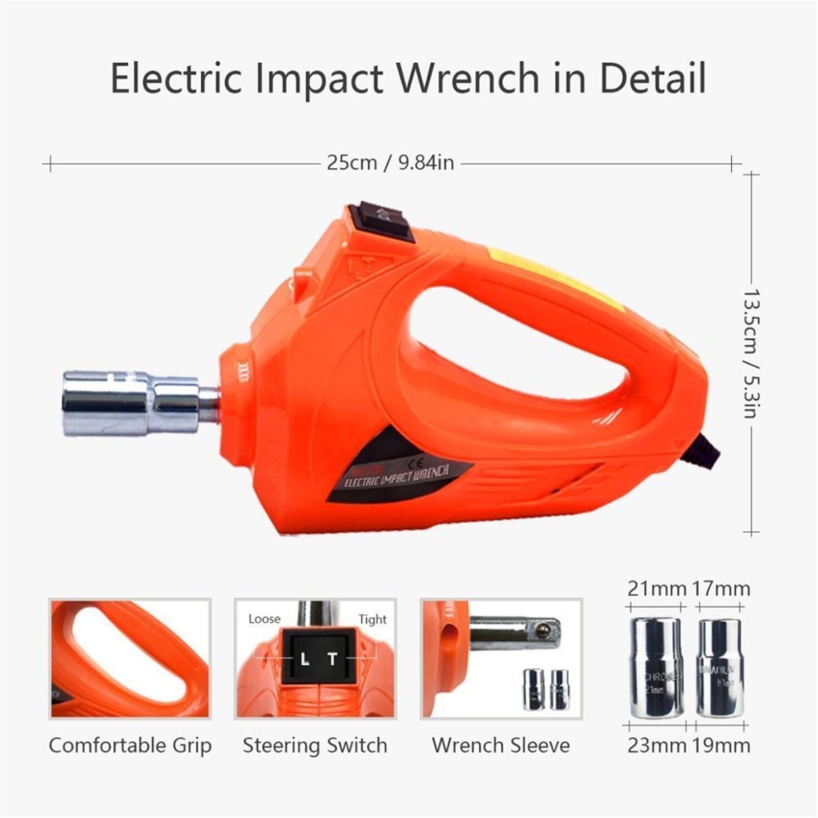 DOLUNTO 3-in-1 5 Ton Electric Hydraulic Car Jack Kit with 12V Impact Wrench, Air Compressor & Tire Repair Tools - Heavy Duty Floor Jack for Vehicle Maintenance, Emergency Roadside Assistance & DIY Auto Repairs