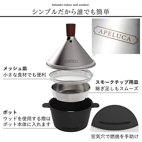 Premium Japanese Tabletop Smoker for Outdoor BBQ, Grilling & Camping - Portable Wood Smoker for Meat, Fish & Vegetables - Perfect for Backyard, Tailgating & RV Cooking