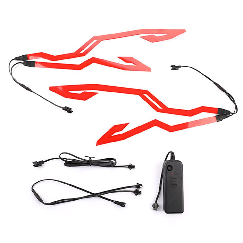Rechargeable Motorcycle Helmet LED Light Strip for Night Riding Safety