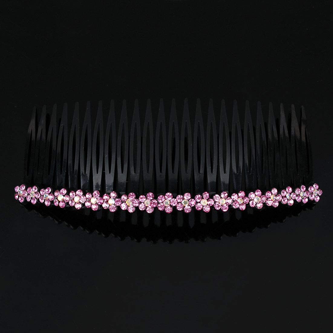 6 PCS 24 Teeth Rhinestone Hair Combs for Women - Decorative Plastic Side Combs & Hair Clips - Perfect for Weddings, Prom, and Special Occasions