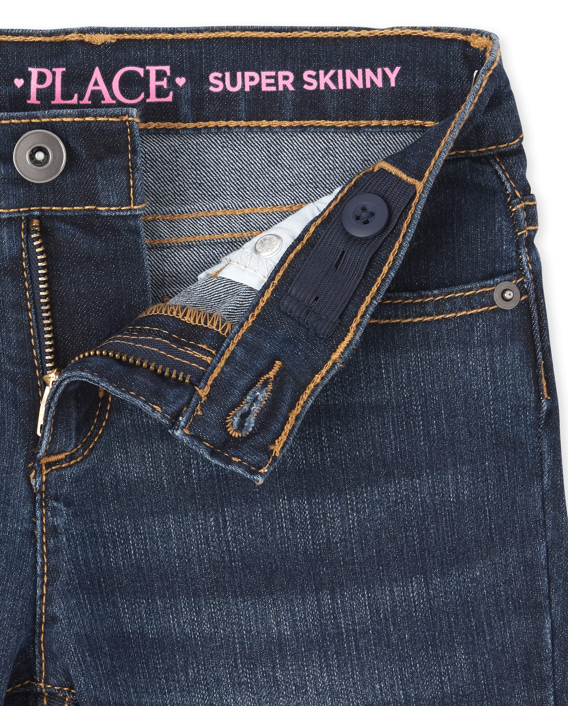 The Children's Place Girls' Super Skinny Jeans - Stretch Denim Pants for Kids | Trendy & Comfortable School & Play Outfits