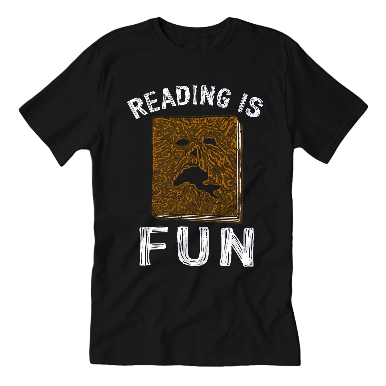 Necronomicon Reading is Fun T-Shirt - Vintage Horror Book Lover Tee for Men & Women - Perfect for Halloween, Cosplay, and Cthulhu Fans