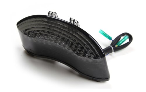 Smoke Lens Integrated Sequential LED Tail Lights for 2011-2020 Triumph Speed Triple - High Visibility & Style Upgrade for Night Riding & Custom Motorcycle Builds