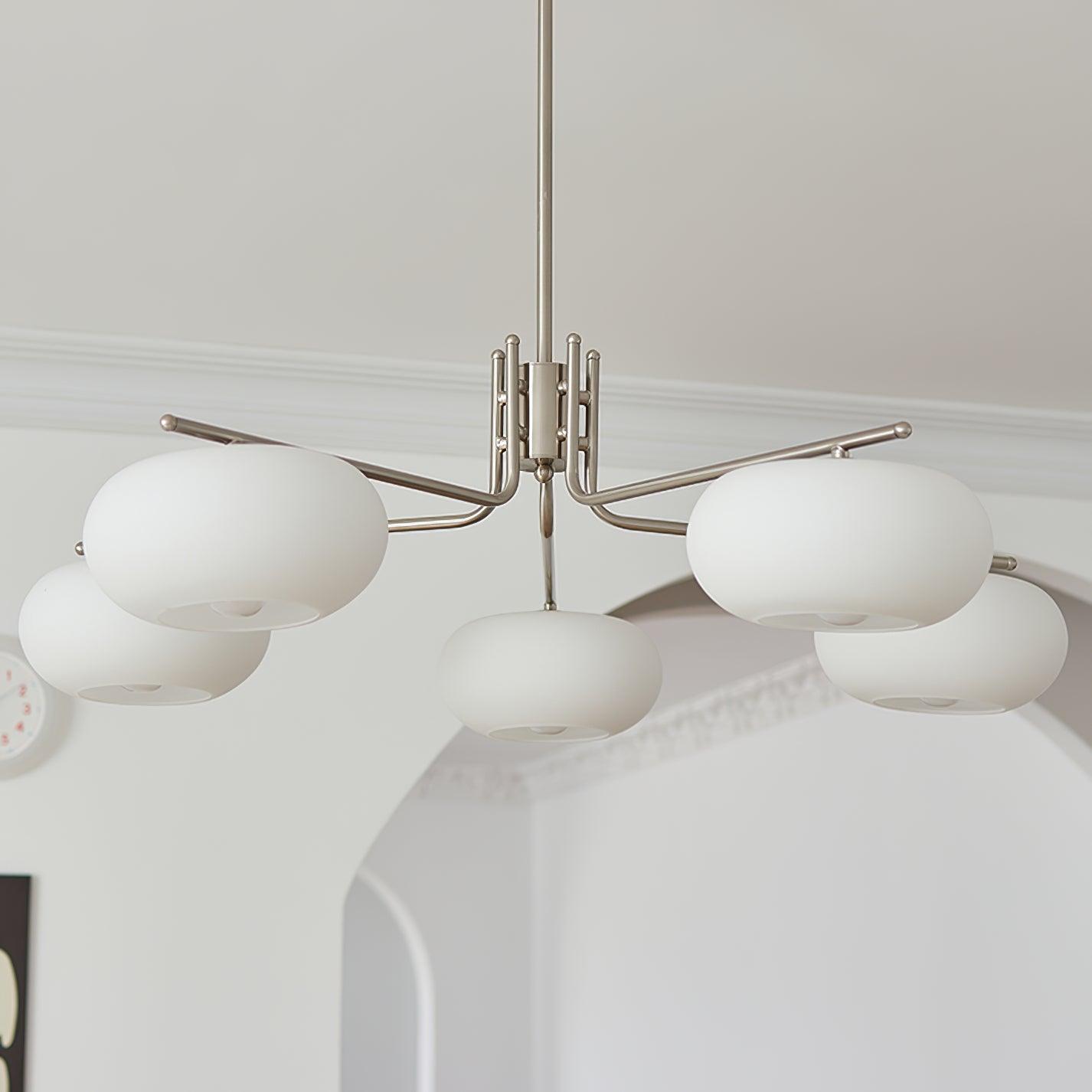 Brandon Crystal Chandelier - Elegant Modern Ceiling Light Fixture for Dining Room, Living Room & Bedroom | Energy Efficient LED Lighting | Easy Installation Home Decor