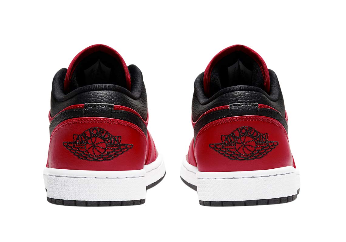 Men's Air Jordan 1 Low 'Gym Red' Basketball Shoes 553558-605 - Size 8.5 for Casual Wear & Street Style Fashion