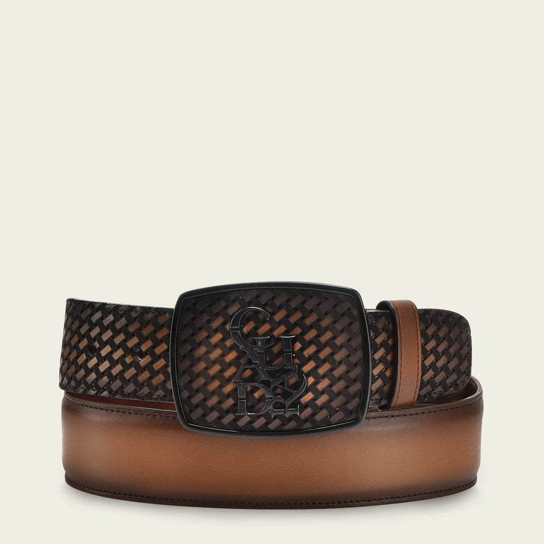 CV501RS Men's Casual Fashion Cowhide Leather Belt - Genuine Leather, Adjustable, Stylish & Durable - Perfect for Jeans, Pants & Everyday Wear