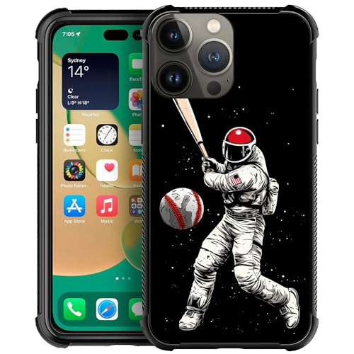 Astronaut Playing Baseball