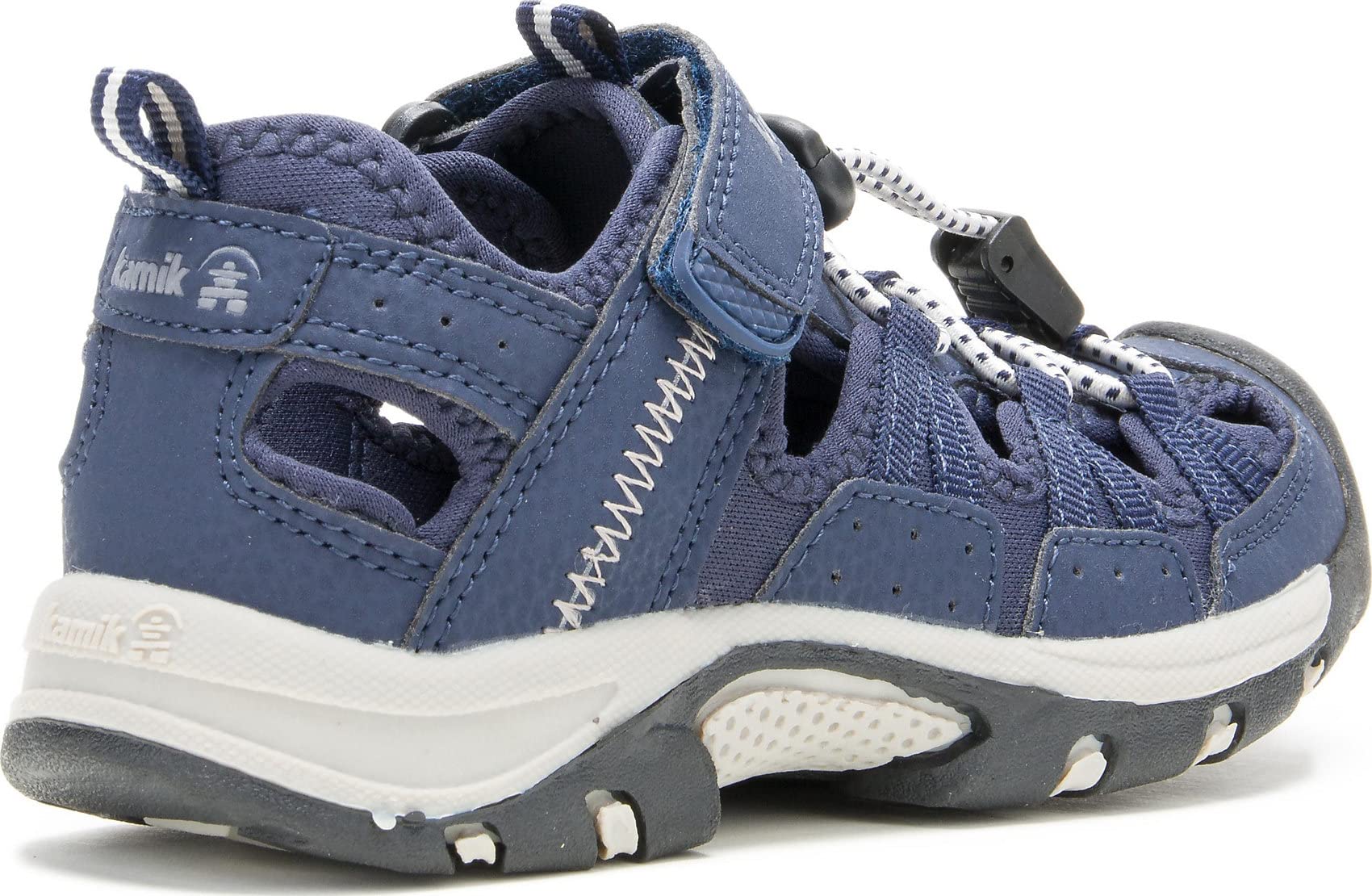 Kamik Boys Wildcat Waterproof Winter Boots for Kids - Navy Blue Size 1 M (Little Kid/Big Kid) - Warm Snow Boots for Outdoor Play, Hiking & Cold Weather