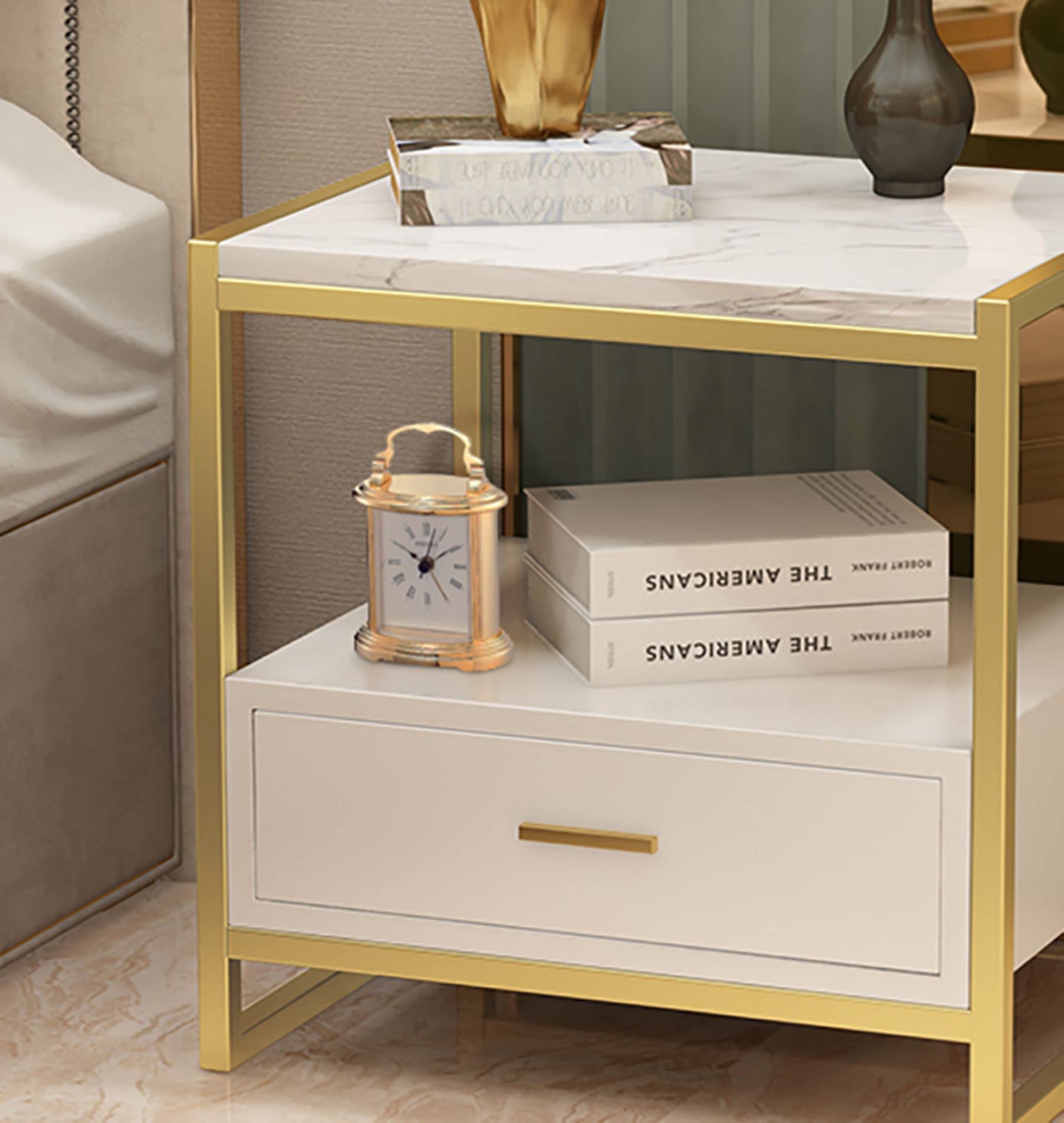 SEIKO Gold Desk Clock for Office & Home Decor