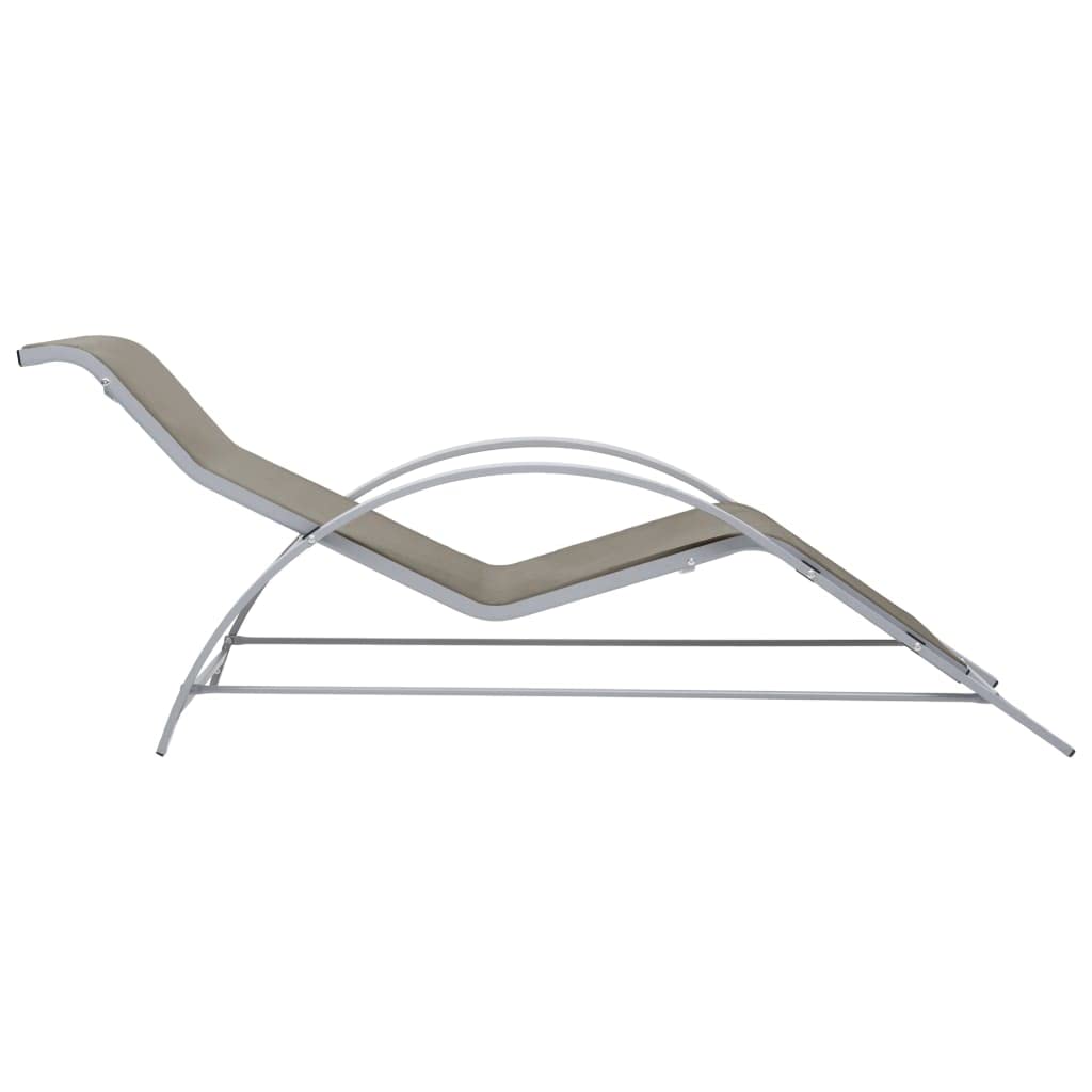 Premium Aluminum Patio Set with 2 Sun Loungers & Table - Taupe & Black Weather-Resistant Outdoor Furniture - Ergonomic Design & Easy Assembly - Perfect for Poolside, Garden, and Backyard Relaxation