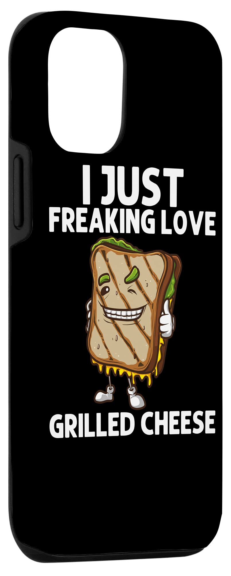 iPhone 12/12 Pro Case - Funny Grilled Cheese Sandwich Design Protective Phone Cover for Men & Women | Perfect for Food Lovers, Kitchen Enthusiasts & Unique Gift Ideas