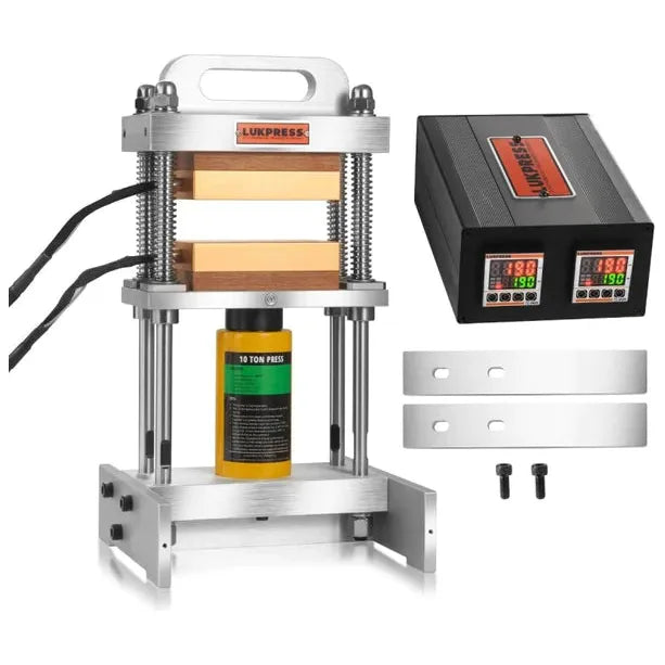 Dabpress 10 Ton Driptech Rosin Press Kit for Home Use - Hydraulic Heat Press Machine for Extracting Rosin, Wax & Concentrates from Cannabis, Hemp & CBD - Perfect for DIY Enthusiasts & Small Businesses