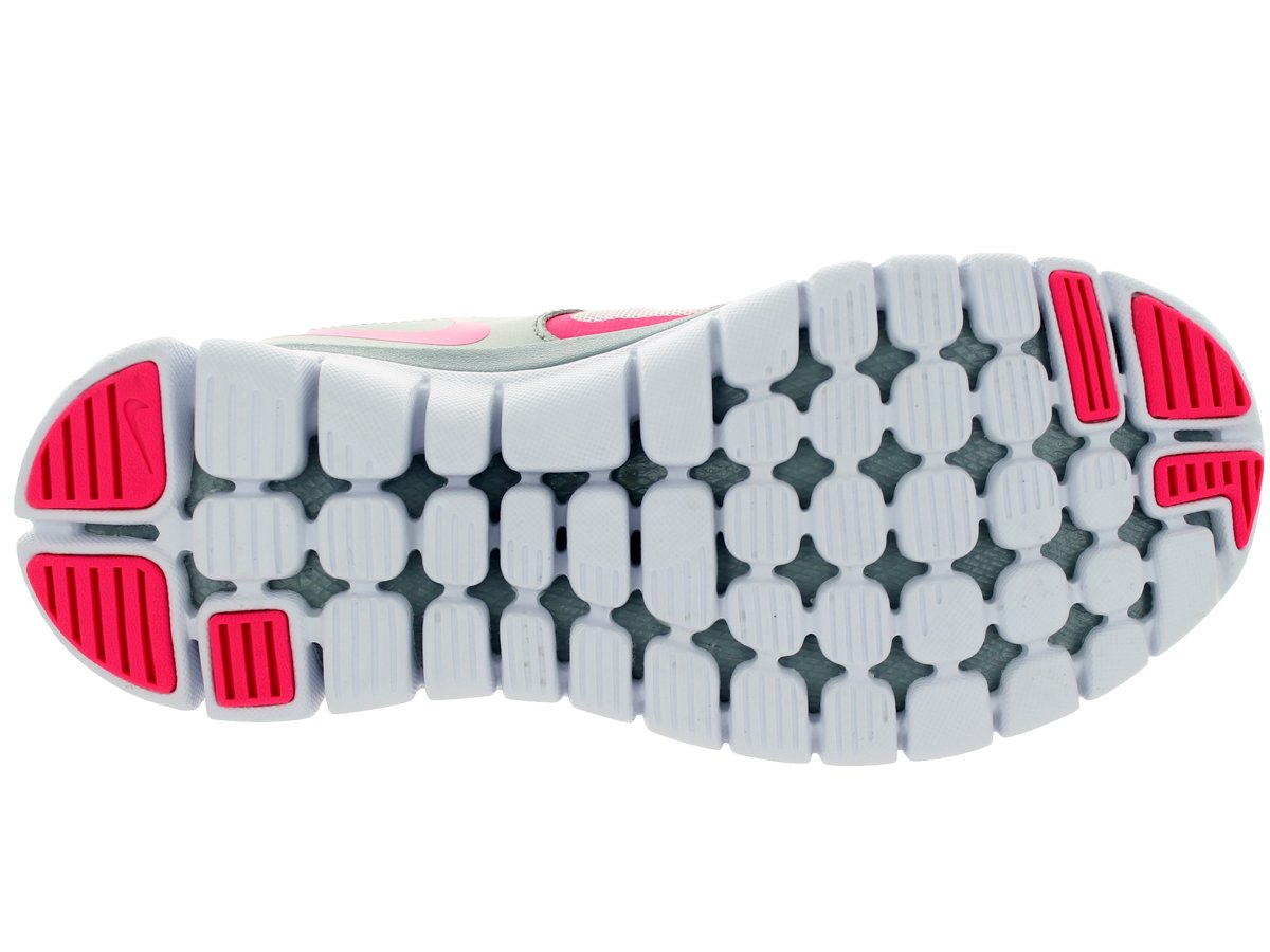 Nike Flex 2014 Running Shoes for Kids - Hyper Pink/Magnet Grey/Metallic Silver - Size 6.5 Big Kid M - Lightweight & Comfortable for School, Sports & Daily Activities