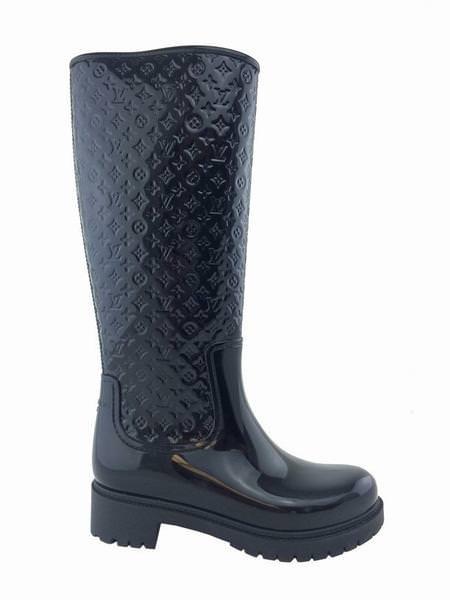 Louis Vuitton Monogram Rubber Rain Boots Women's Size 6.5/37 - Waterproof Fashion Booties for Women, Perfect for Rainy Days, Outdoor Adventures & Stylish Streetwear