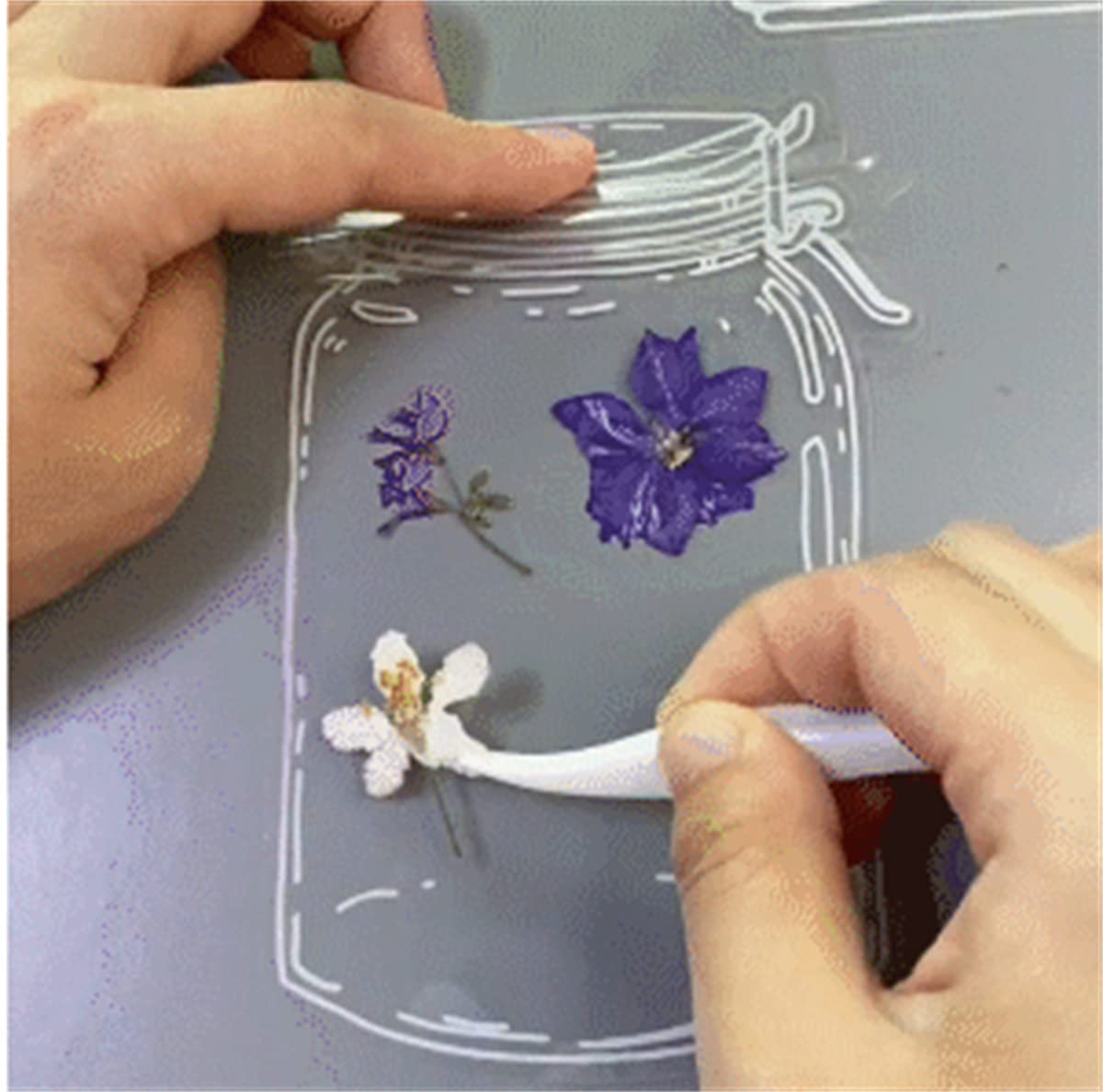 30 PCS Transparent Dried Flower Bookmarks for Books, Journals & Gifts - Handmade Floral Bookmark Set for Reading, DIY Crafts & Home Decor
