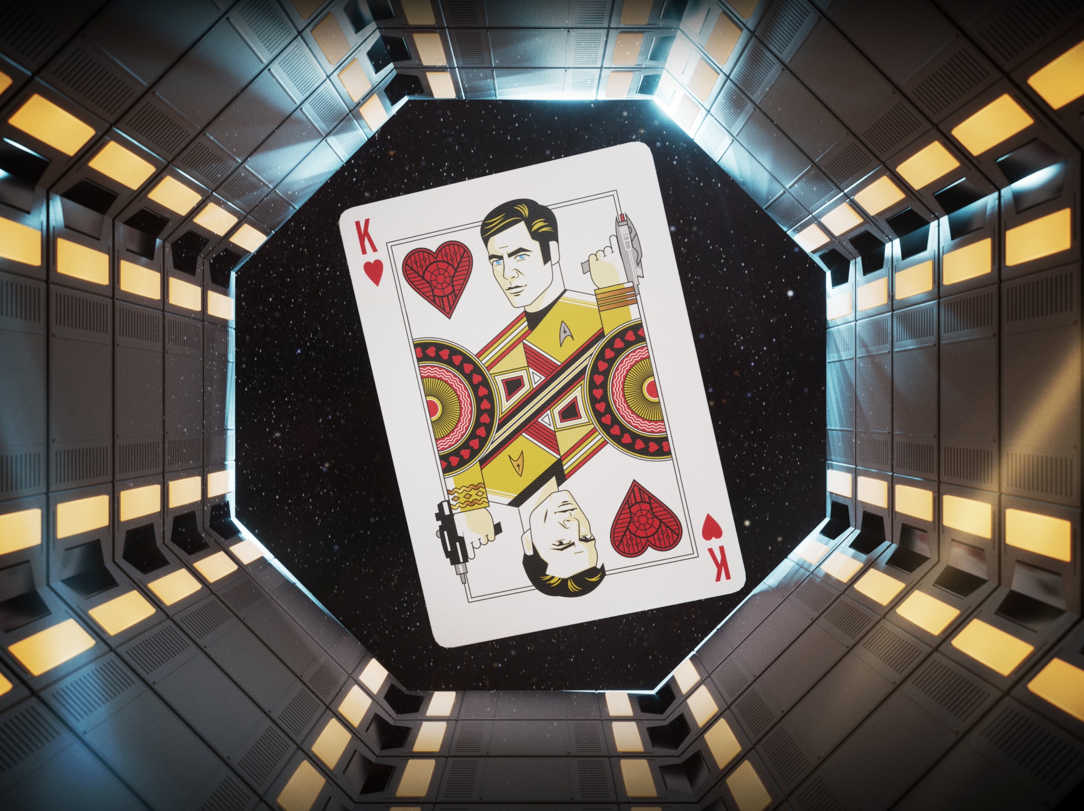 Star Trek Themed Playing Cards by Theory11 - Premium Collectible Deck for Card Games, Magic Tricks, and Gift Giving - Perfect for Trekkies and Card Enthusiasts