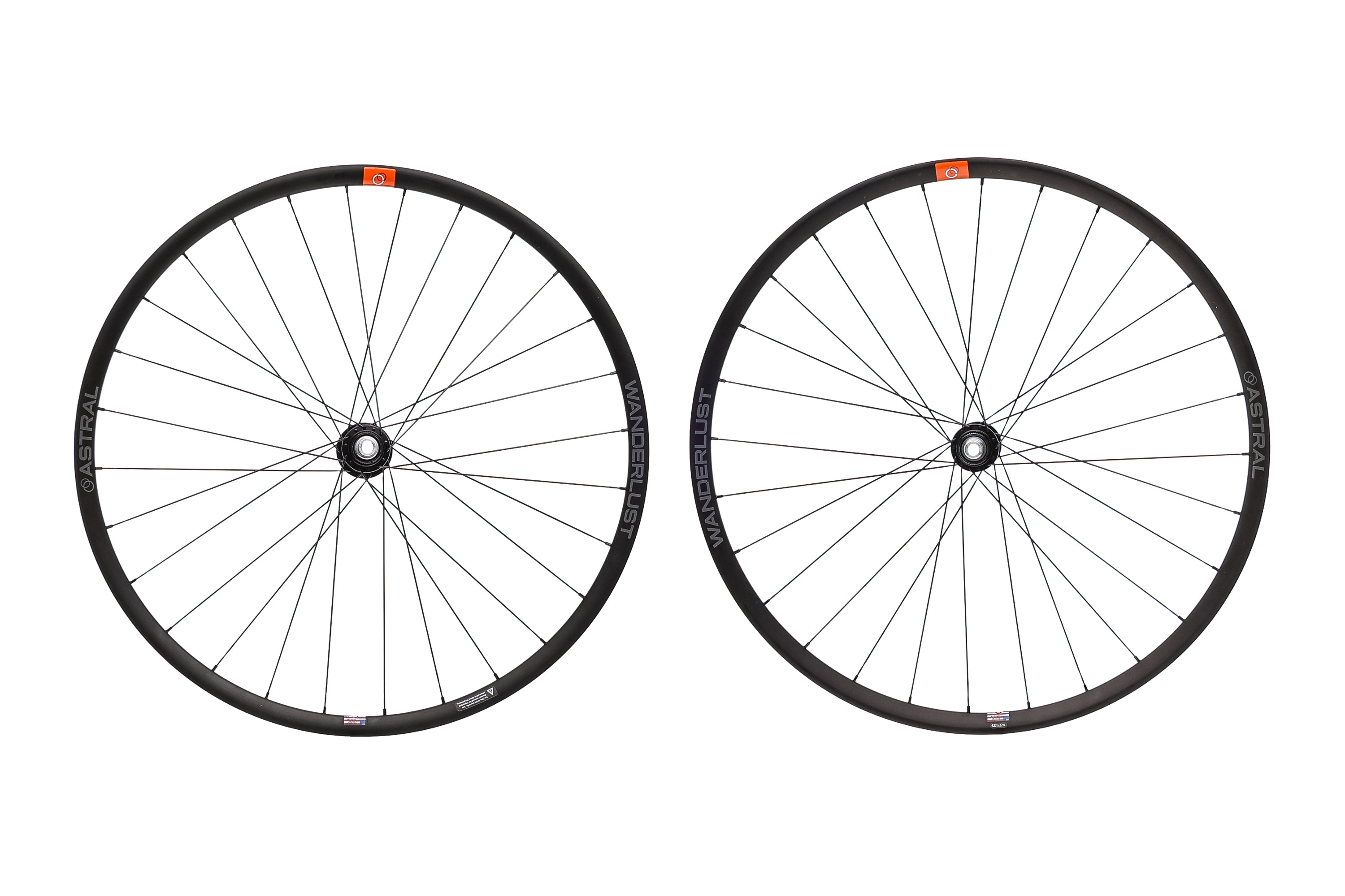 Astral Wanderlust 700c Wheelset with White Industries Hubs - Lightweight Aluminum Tubeless Bike Wheels for Road & Gravel Cycling | Perfect for Commuting, Touring & Adventure Rides