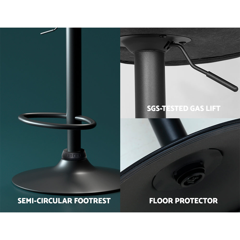Artiss Set of 2 Swivel Bar Stools - 24