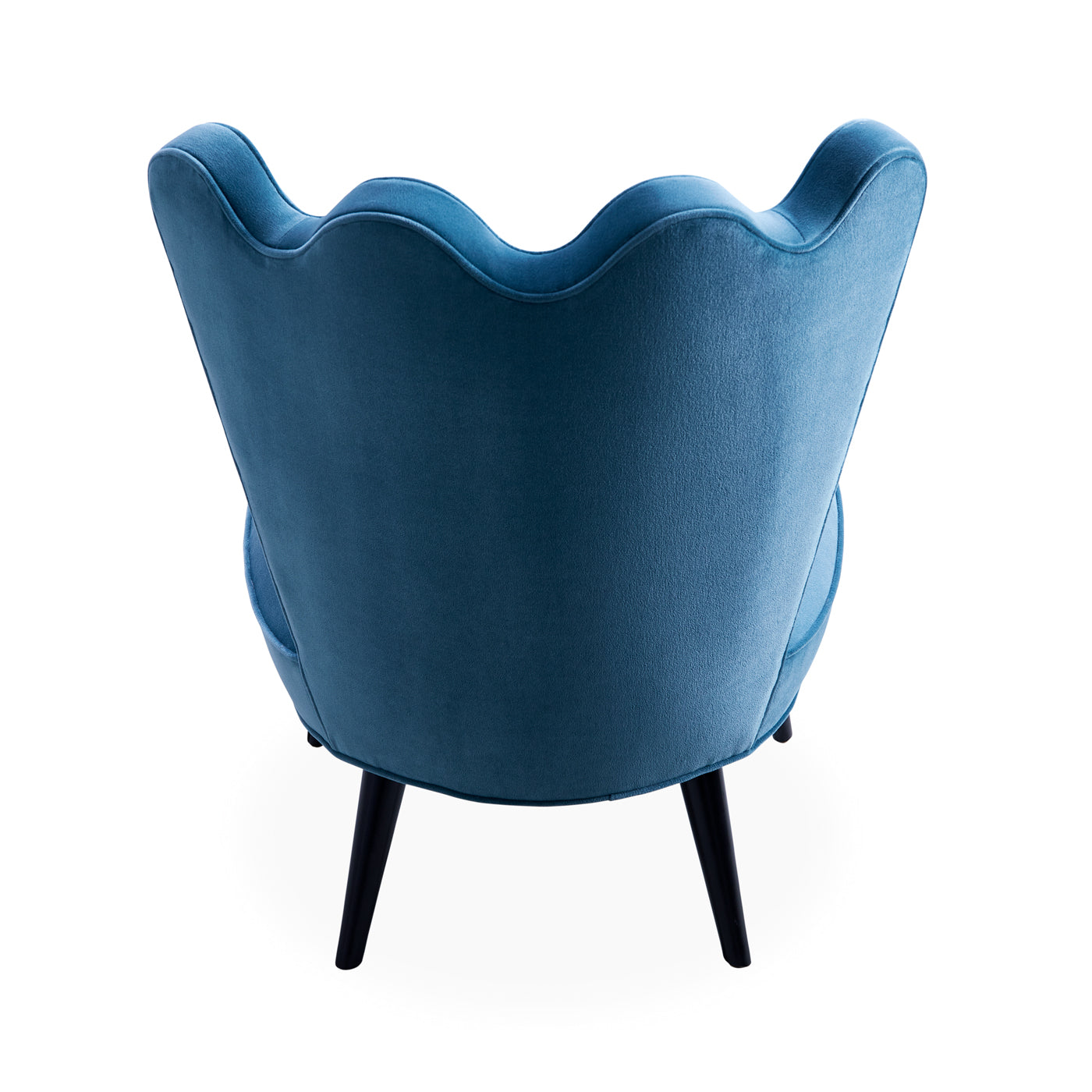 Ripple Slipper Chair - Comfortable Modern Accent Chair for Living Room, Bedroom & Office - Perfect for Reading Nook, Lounge Area or Small Space Decor