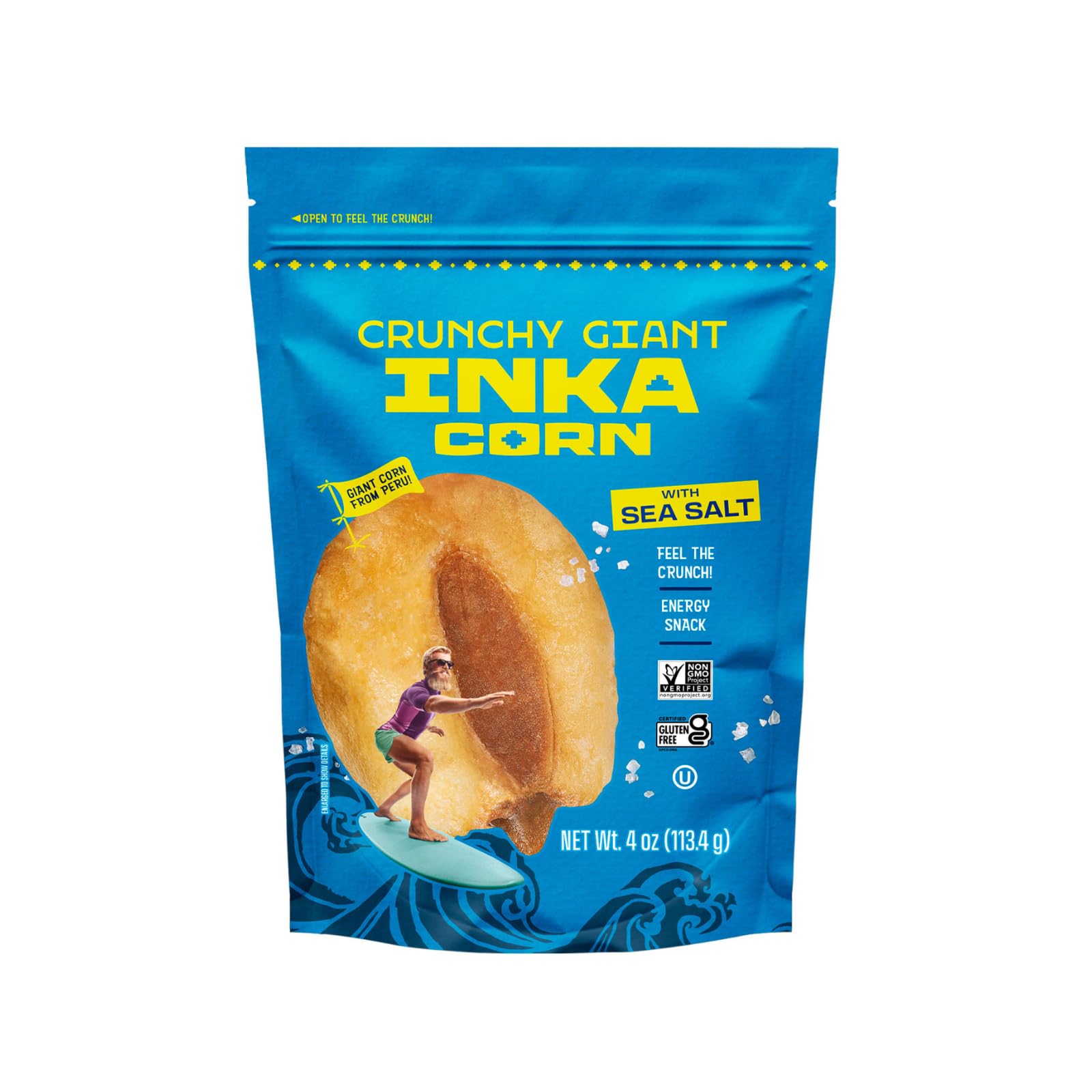 Inka Corn Nuts - Gluten Free Roasted Giant Corn Snacks, Original Flavor, 4oz (Pack of 6) | Crunchy Healthy Snack for Parties, Hiking & On-the-Go Nutrition