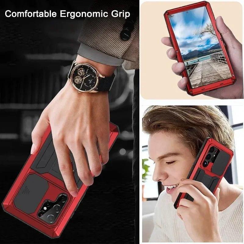 Samsung Galaxy S24 Plus Rugged Military-Grade Metal Case - Shockproof & Durable Protection for Outdoor, Work & Adventure