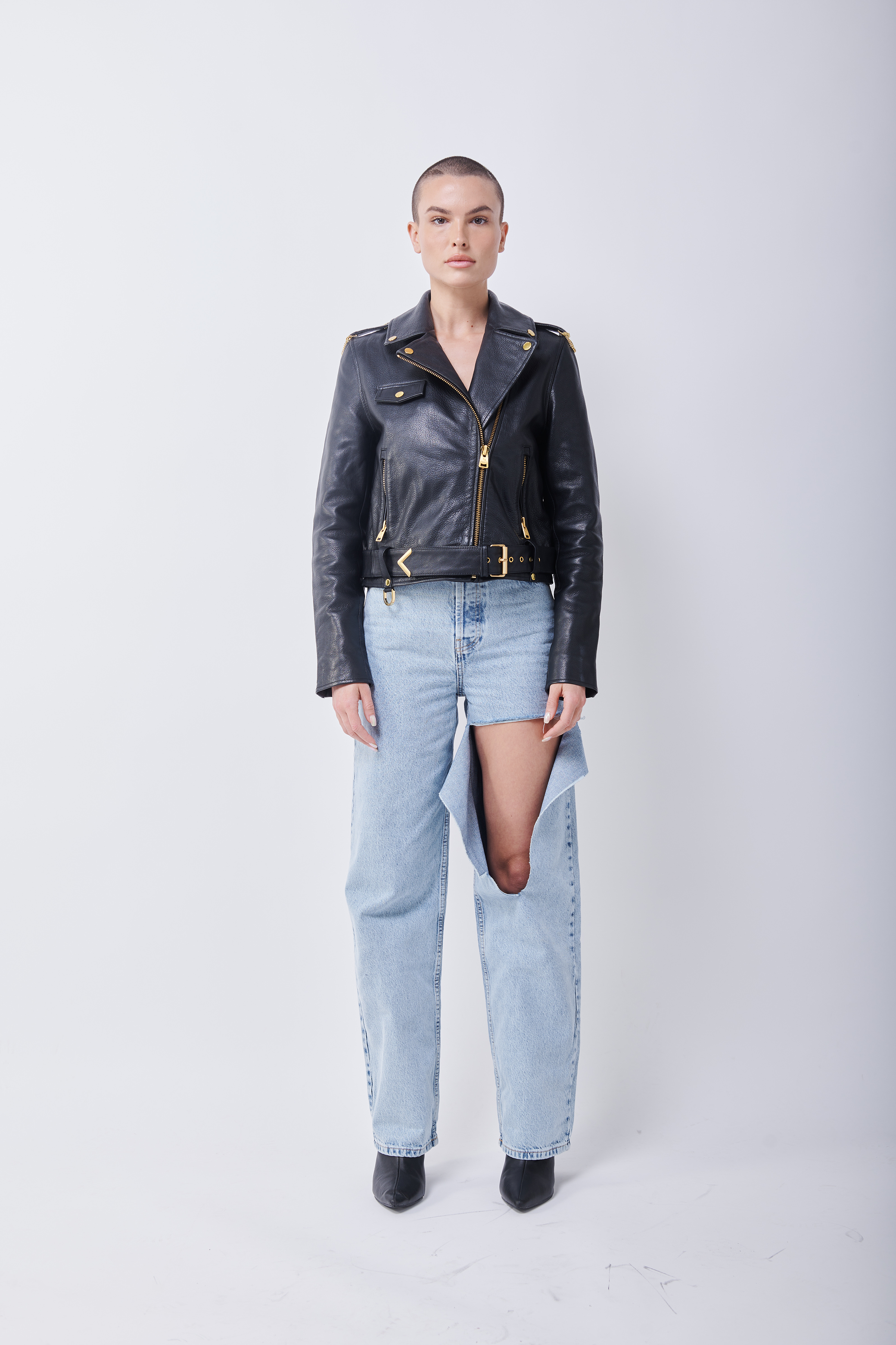 Women's Biker Jacket - Stylish Leather Motorcycle Jacket for Women | Fashionable Outerwear for Riding, Casual Wear & Night Out